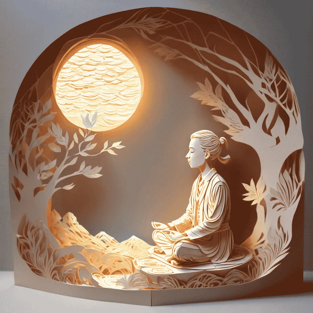 Image of a person meditating in a peaceful environment to depict mindfulness meditation.